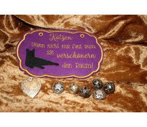 Stickserie - ITH Türschilder Katzen